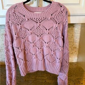 Lucky brand Pink Knit Sweater
